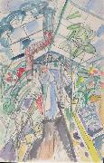 Ernst Ludwig Kirchner Im Treibhaus oil painting on canvas